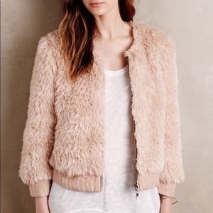 Pink fur coat - worn once